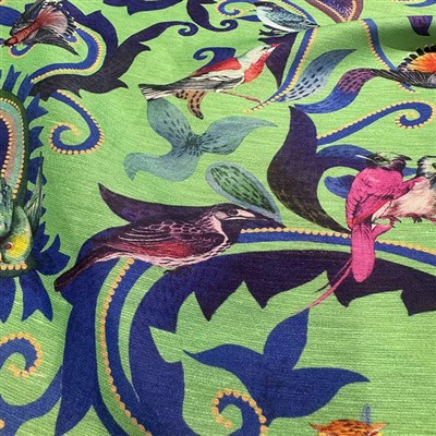 Kain Berkualitas Tinggi Linen Sutra Burung Beo Georgette